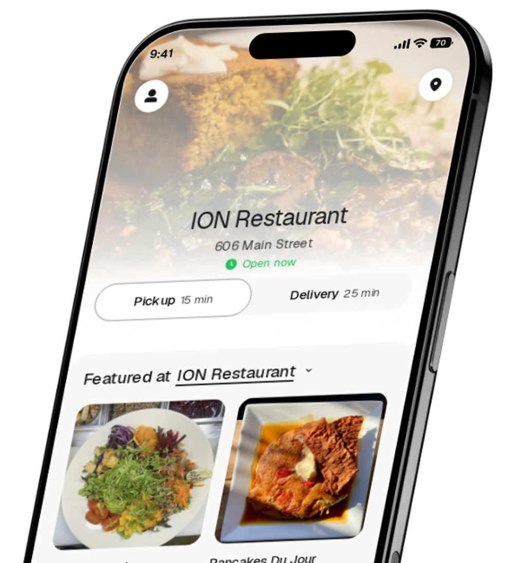 ION Restaurant app preview