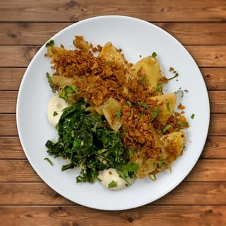 Potato Spinach Pierogi